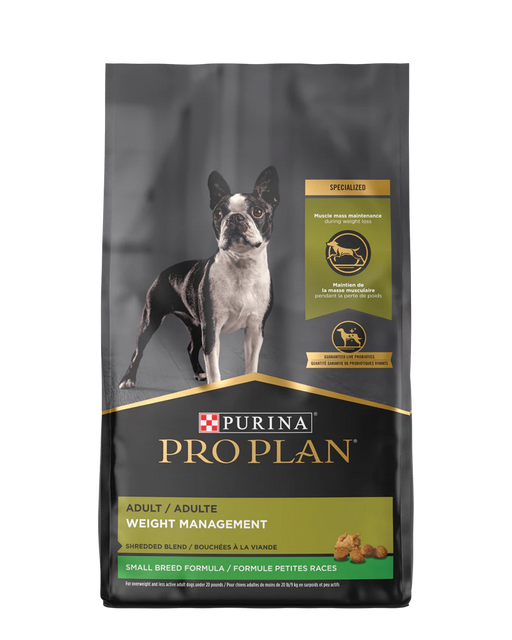 Purina Pro Plan Adult Weight Management Shredded Blend Small Breed Chicken & Rice Formula, 6lb