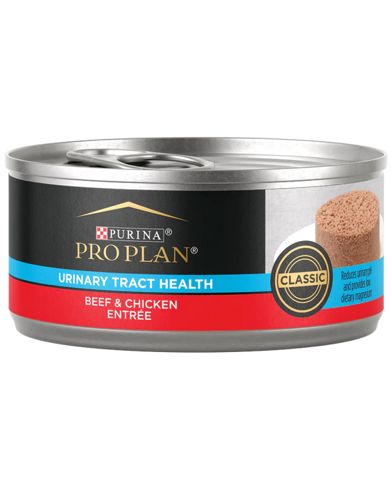Purina Pro Plan Urinary Tract Health Formula Beef & Chicken Entrée Wet Cat Food, 3oz