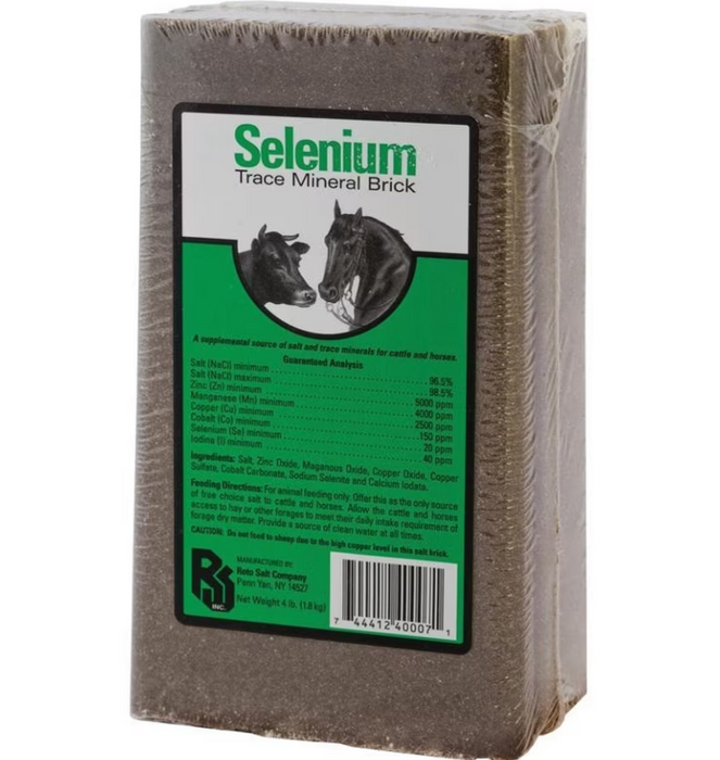 Selenium Trace Mineral Salt Block, 4lb