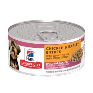 Hill's Science Diet Adult Small & Mini Canned Dog Food, Chicken & Barley Entrée, 5.8 oz