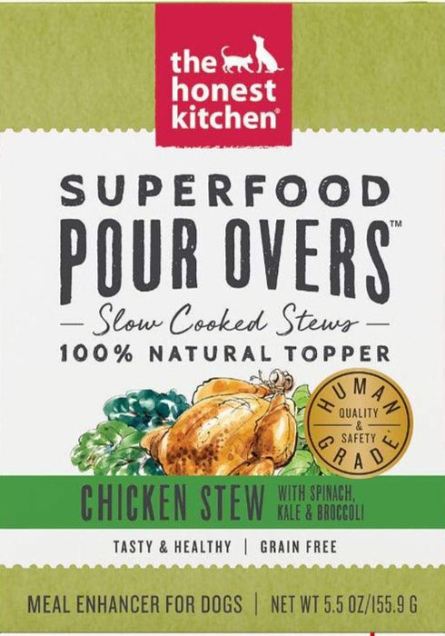The Honest Kitchen Superfood Pour Overs - Chicken Stew Meal Enhancer for Dogs