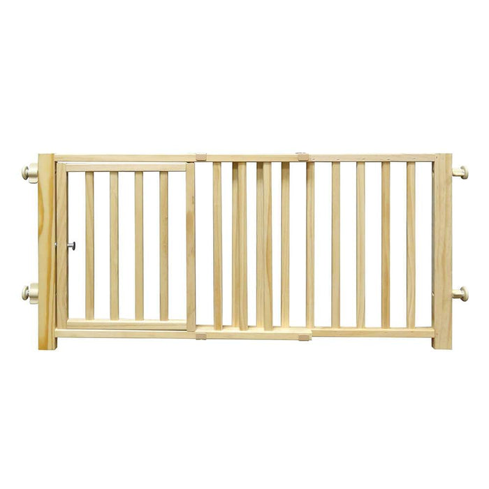 Four Paws® Walkover Wood Gate with Door