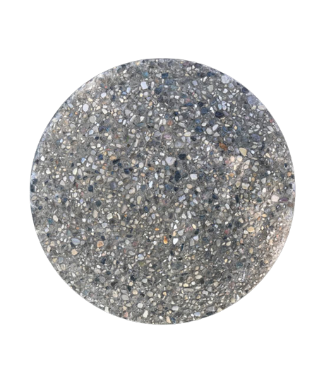 12" Round Exposed Aggregate Stepping Stone