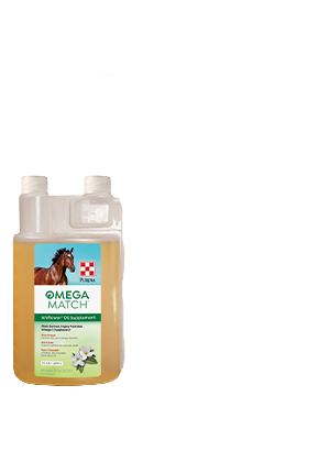 Purina Omega Match Equine Ahiflower® Oil Supplement- 32 OZ and 1 Gallon Available