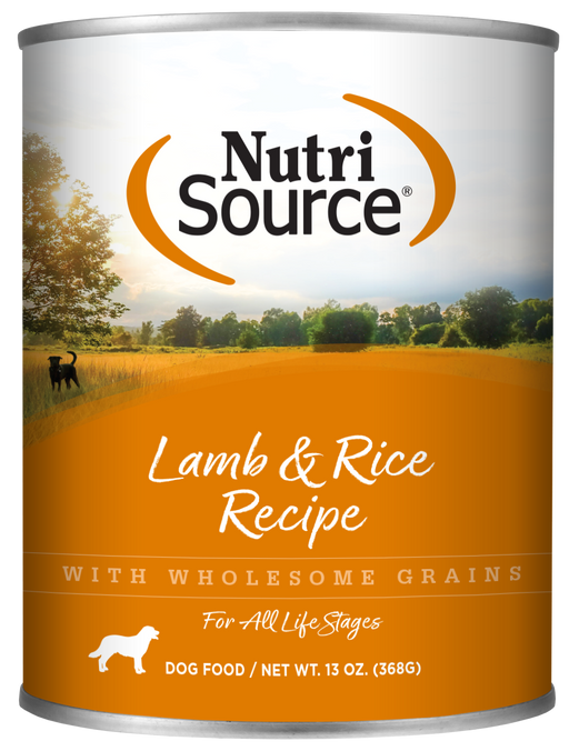 NutriSource Lamb & Rice Formula Healthy Wet Dog Food, 13oz can