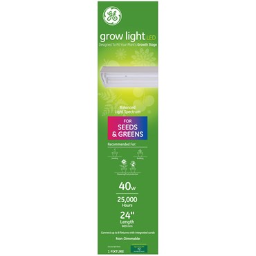 GE Lighting Grow Light Balanced Spectrum LED - Indoor Fixture - 2ft, 40W