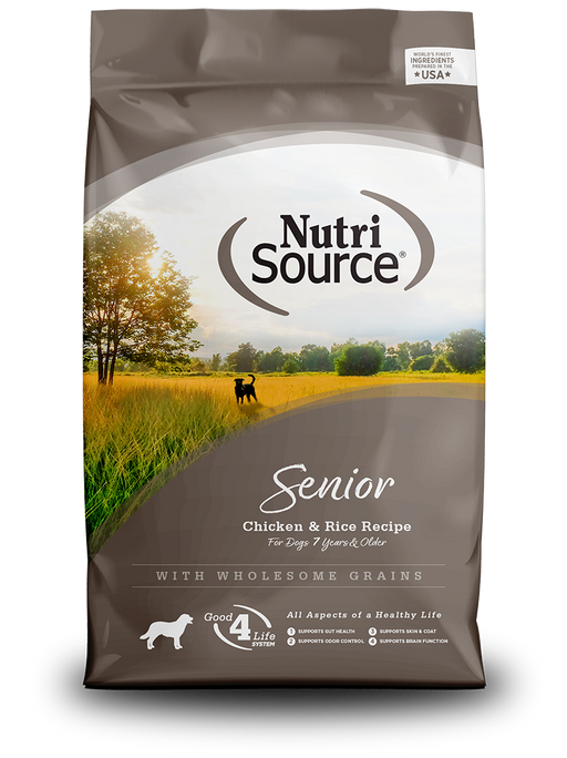 NutriSource Senior Chicken & Rice Recipe Dry Dog Food