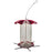 Acrylic Seed Feeder, Red, 3qt Capacity - 12in Diam x 11in H