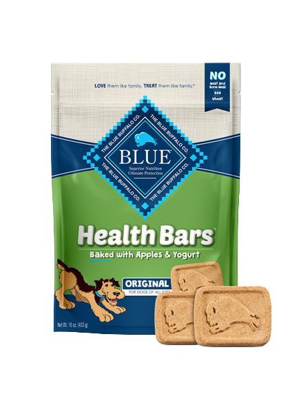 Blue Buffalo Health Bars Baked with Apples and Yogurt Dog Treats, 16oz