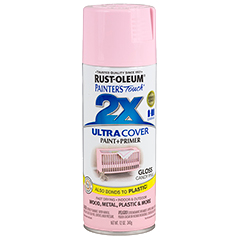 RUST-OLEUM Painter's Touch 2X Ultra Cover Spray Paint, Gloss Candy Pink, 12 oz.