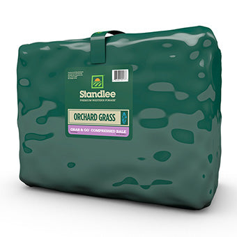 Standlee Premium Orchard Grass Grab & Go Compressed Bale, 50 lbs