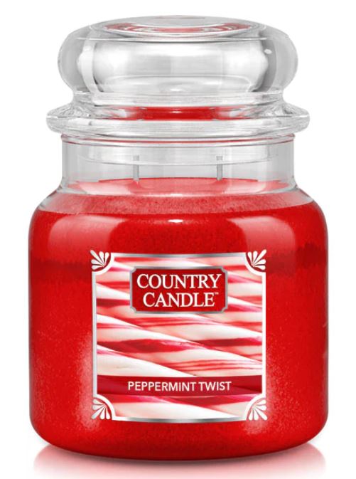 Country Candle by Kringle, Peppermint Twist, 2-wick Jars