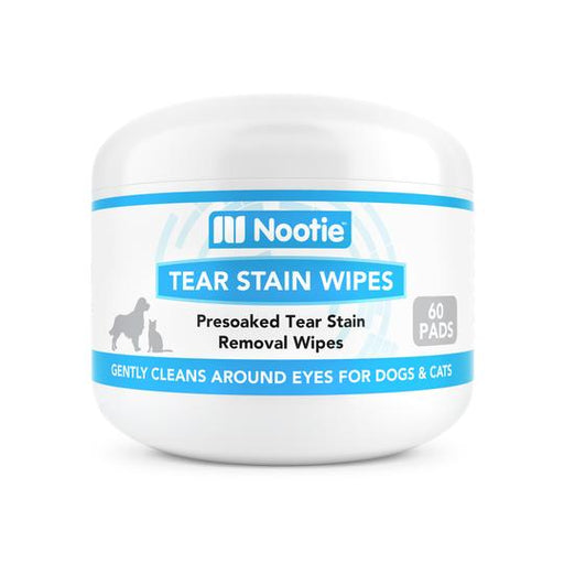 Nootie Tear Stain Wipes for Dogs & Cats, 60 pads
