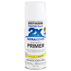 RUST-OLEUM Painter's Touch 2X Ultra Cover Primer Spray, Flat White, 12 oz.