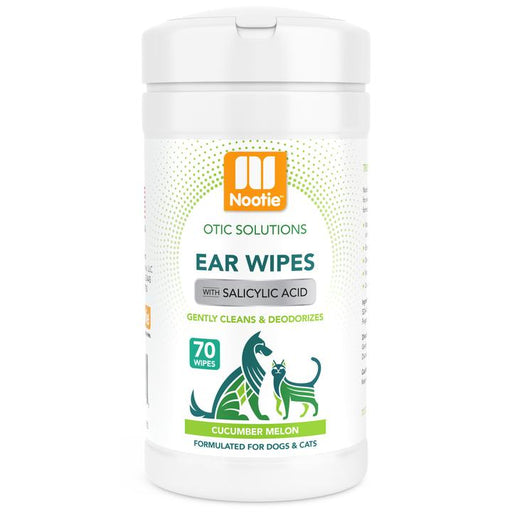 Nootie Ear Wipes with Salicylic Acid, Cucumber Melon, 70 count