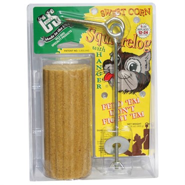 Sweet Corn Squirrel Log with Hanger - 1lb