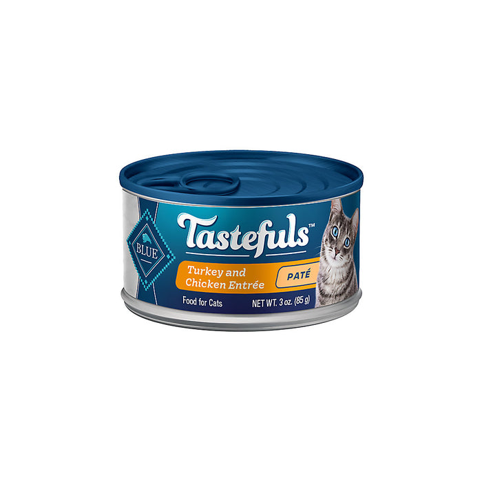 Blue Buffalo Tastefuls Turkey and Chicken Pate Canned Cat Food