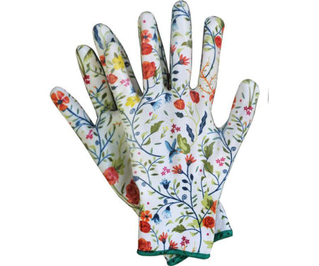 Garden Of Paradise Nitrile Weeder Gloves, Floral