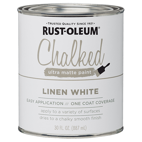 RUST-OLEUM Chalked Ultra Matte Paint, Linen White, 30 oz.