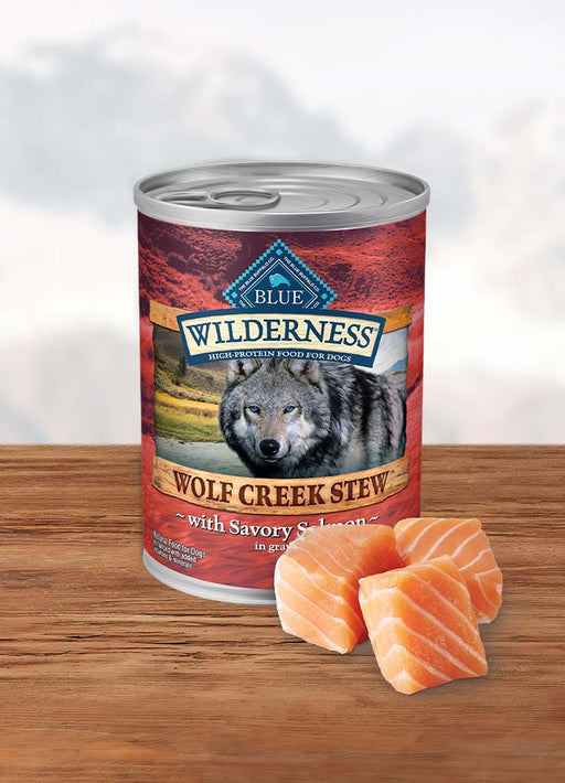 Blue Buffalo Wilderness Wolf Creek Stew Canned Dog Food, 12.5oz