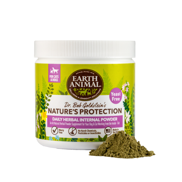 Earth Animal Nature's Protection™ Flea & Tick Daily Herbal Internal Powder - Yeast Free, 8oz