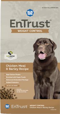 Blue Seal Entrust Weight Control Chicken & Barley, 40 lbs.