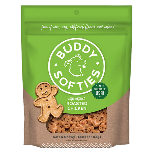 Cloud Star Buddy Biscuits Healthy Whole Grain Soft & Chewy Dog Treats, Roasted Chicken, 6oz