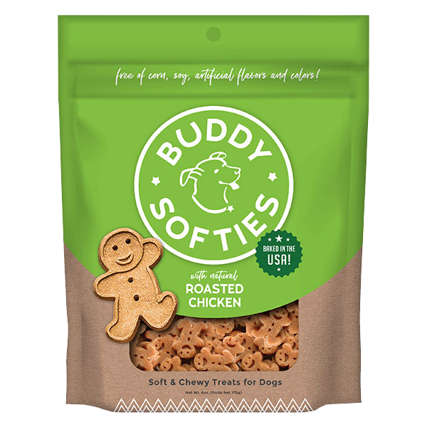 Cloud Star Buddy Biscuits Healthy Whole Grain Soft & Chewy Dog Treats, Roasted Chicken, 6oz