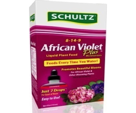 Schultz African Violet Plus Liquid Plant Food 8-14-9 (4 oz.)