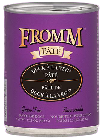 Fromm Grain Free Duck À La Veg® Pâté Canned Dog Food, 12.2 oz