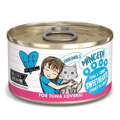 Weruva BFF Tuna & Shrimp Sweethearts Tuna & Shrimp Dinner in Gravy Canned Cat Food (3.0 oz Can)