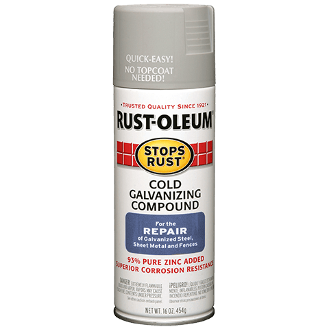 RUST-OLEUM Stops Rust Cold Galvanizing Compound Spray Paint & Rust Preventer, 16 oz