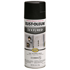 RUST-OLEUM Stops Rust Textured Spray Paint, Black, 12 oz