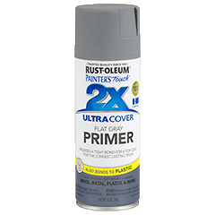RUST-OLEUM Painter's Touch 2X Ultra Cover Primer Spray, Flat Gray, 12 oz.