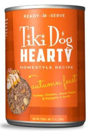 Tiki Dog Hearty Turkey Canned Dog Food, 12.5oz