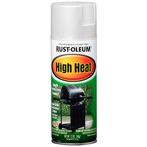 RUST-OLEUM High Heat Spray Paint, Silver, 12 oz