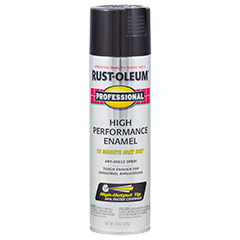 RUST-OLEUM Professional High Performance Enamel Spray, Gloss Black, 15 oz