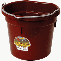Little Giant 20qt Flat Back Bucket, Multiple Colors Available