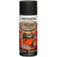 RUST-OLEUM Automotive Engine Enamel Spray, Semi-Gloss Black, 12 oz