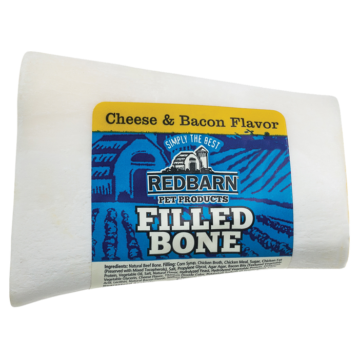 Redbarn Naturals Filled Bone Cheese N' Bacon - Small, 3"