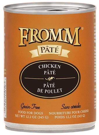 Fromm Grain Free Chicken Pâté Canned Dog Food, 12.2 oz