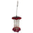 Acrylic Seed Feeder, Red, 1qt Capacity - 5in Diam x 7in H