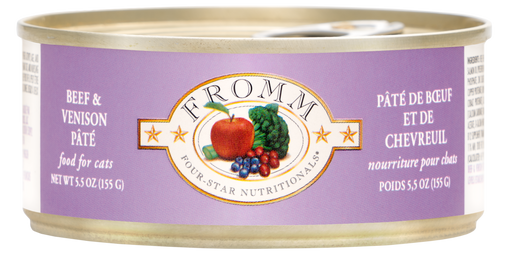 Fromm Four Star Beef & Venison Pate Cat Food Can