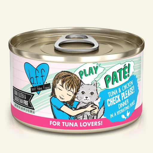 Weruva BFF PLAY Tuna & Chicken Check Please! Tuna & Chicken Dinner Canned Cat food, 5.5oz