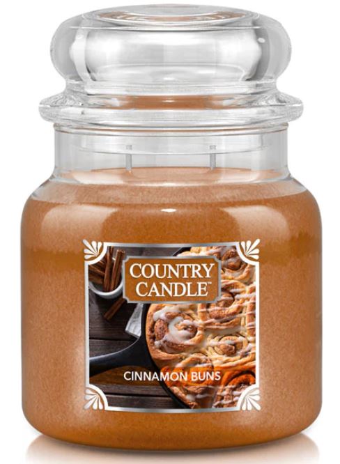 Country Candle by Kringle, Cinnamon Buns, 2-wick Jars