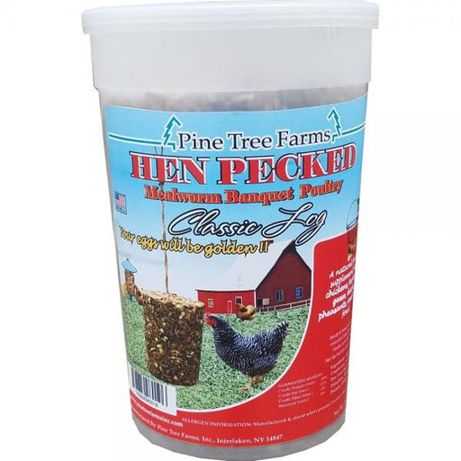 Hen Pecked Mealworm Poultry Classic Log 24oz
