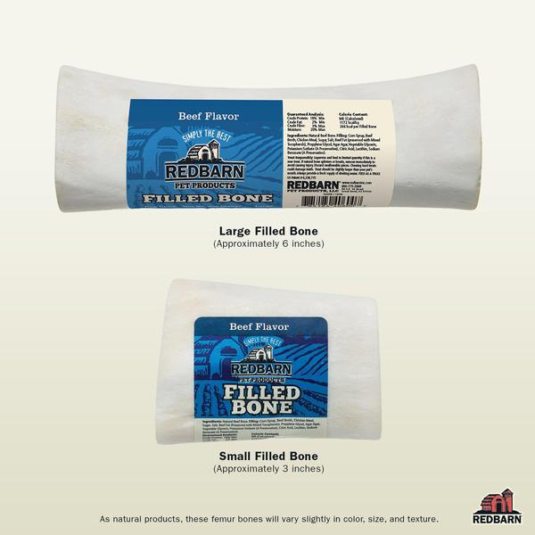 Redbarn Naturals Beef Filled Bone For Dogs