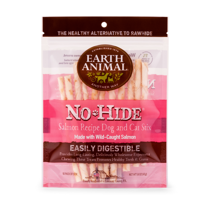 Earth Animal Salmon No-Hide® Dog & Cat STIX - 10 pack