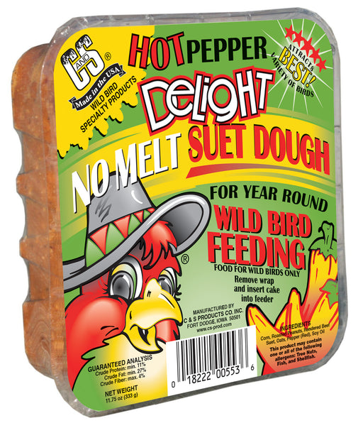 Hot Pepper Delight No Melt Suet Dough, 11oz