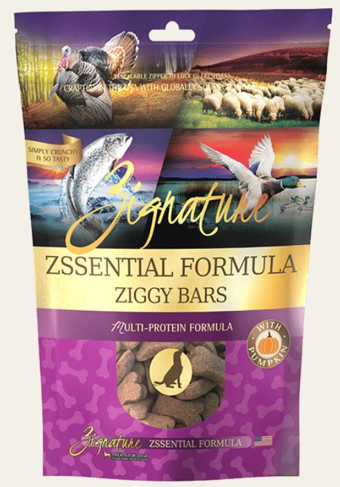 Zignature Ziggy Bar Zssential Multi-Protein Formula Dog Biscuit Dog Treats, 12oz